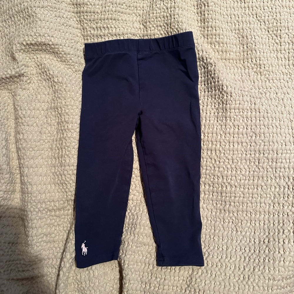 Navy Blue Kids Polo Leggings